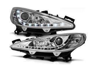 Peugeot 207 06-12 Chrome LED лампи + мотори