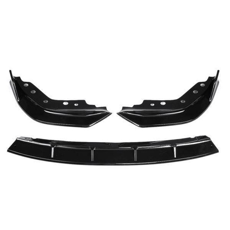 СПЛИТЕР BMW G20 19- ABS ЧЕРЕН ГЛАНЦ ТРИ ЧАСТИ