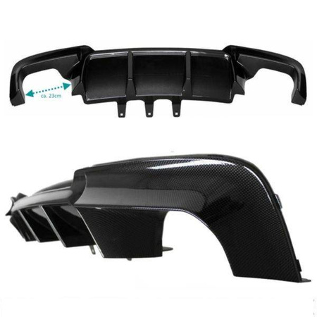 ДИФУЗЬОР BMW F10 F11 10-18 LOOK M5 КАРБОН ЧЕРЕН