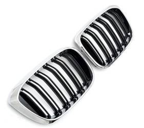 РЕШЕТКА (БЪБРЕК) BMW X3 X4 G01 G02 LOOK M ЧЕРЕН ХРОМ