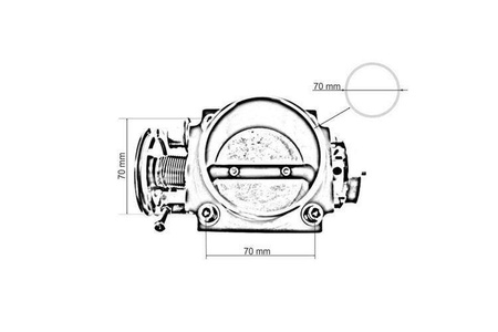 TurboWorks Honda K20 70 мм тяло за дроселовата клапа