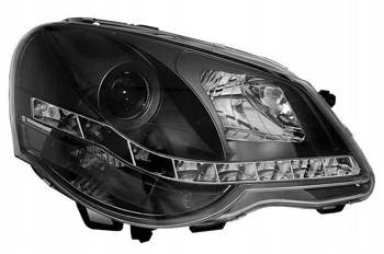 VW Polo 9N3 BLACK DAYLIGHT фарове