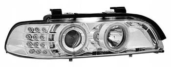 BMW E39 CHROM LED фарове + пръстени