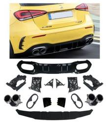 МЕРЦЕДЕС W177 ДИФУЗЬОР С ХРОМИРАН ВЪНШЕН ВИД AMG