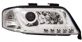 Audi A6 CHROM LIGHT TUBE предни фарове