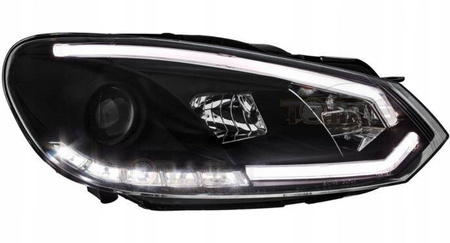 Фарове VW Golf VI Черни дневни светлини