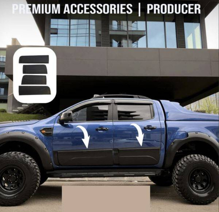 ЩИТОВЕ НА СТРАНИЧНИТЕ ВРАТИ FORD RANGER T6-T7-T8 2012-2022