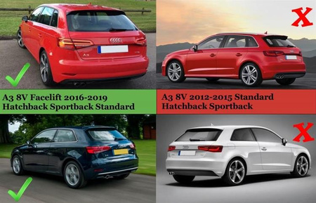 ДИФУЗЬОР AUDI A3 8V ХЕЧБЕК/СПОРТБЕК (2016-2019)