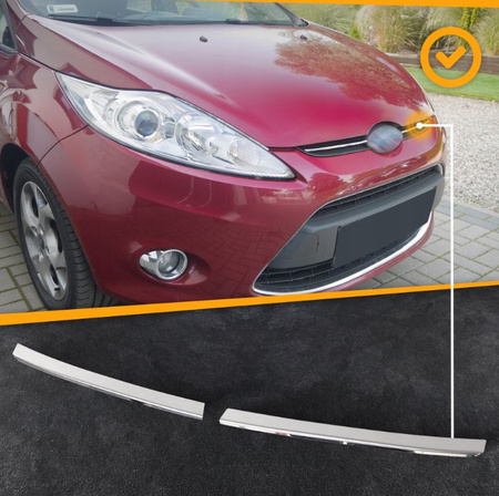 Декоративни лайстни на предната решетка за FORD FIESTA VII 2008-2012 HB