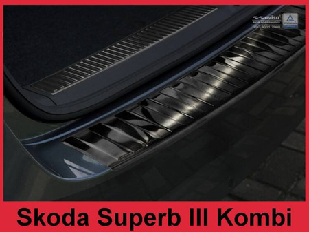 SKODA SUPERB 3 комби Черна защитна капачка на задната броня (тапицерия)