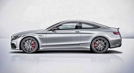 СТРАНИЧНИ СТИКЕРИ ТЪМНО СИВ МЕРЦЕДЕС КУПЕ W205