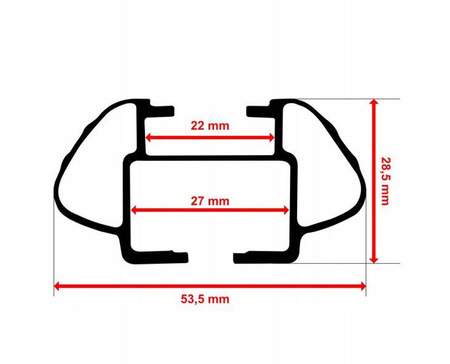 Багажник за покрив VW T5 Transporter 2003-2015г