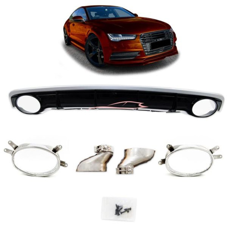 ДИФУЗЕР за AUDI A7 4G 15-18 LOOK RS7 STANDARD