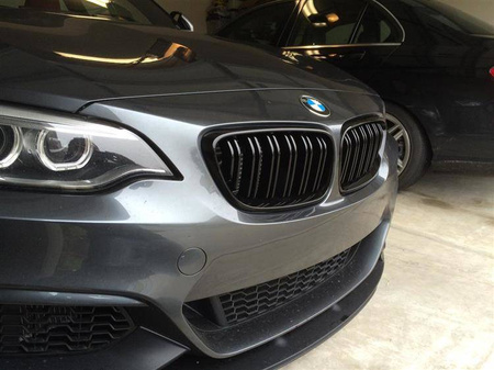 РЕШЕТКА ( БЪБРЕК) BMW F22 / F23 ДВОЙНО ЧЕРНА