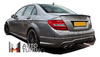 Mercedes W204 AMG Look дуо дифузьор за задна броня