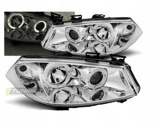 Renault Megane ii предни фарове 02-05 хромирани пръстени