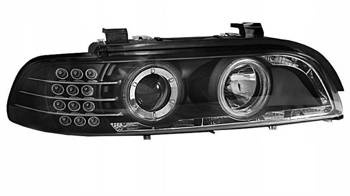 BMW E39 BLACK LED фарове + пръстени