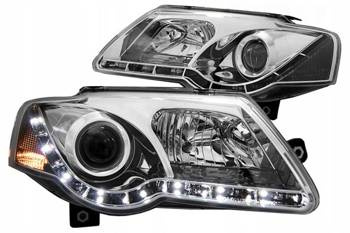 VW Passat B6 3C CHROM DAYLIGHT фарове