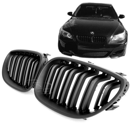 РЕШЕТКА ( БЪБРЕК) BMW E60 E61 03-10 LOOK M5 BLACK MATT