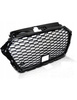 GRILL P. AUDI A3 8V 17- RS3 STYLE GLOSSY BLACK
