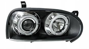 VW Golf III BLACK RINGI фарове