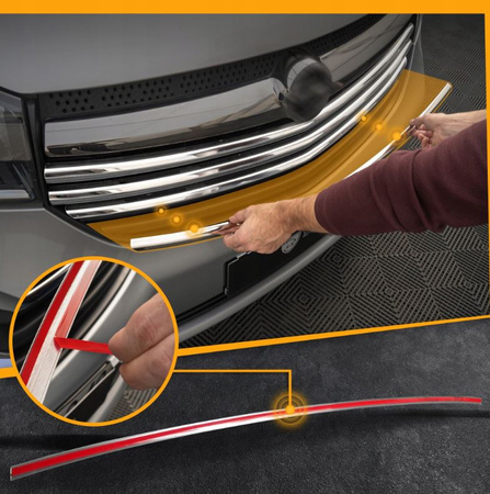 Декоративни лайстни на предната решетка за VW MULTIVAN V T5 2003-2009 г.