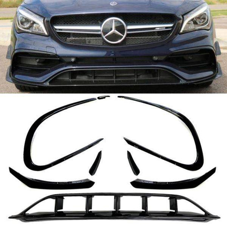 ПРЕДЕН СПОЙЛЕР СПЛИТЕР MERCEDES CLA W117 16-19