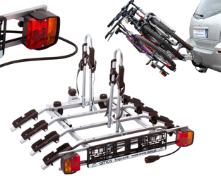 Платформа за велосипеди за 4 велосипеда за багажник Titan Amos 7PIN