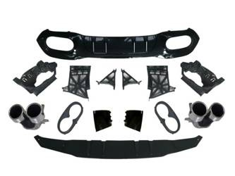 МЕРЦЕДЕС W177 ДИФУЗЬОР С ХРОМИРАН ВЪНШЕН ВИД AMG