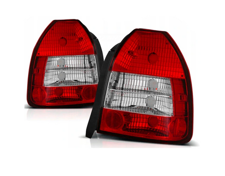 Задни лампи Honda Civic 96-01 3d Clear Red White