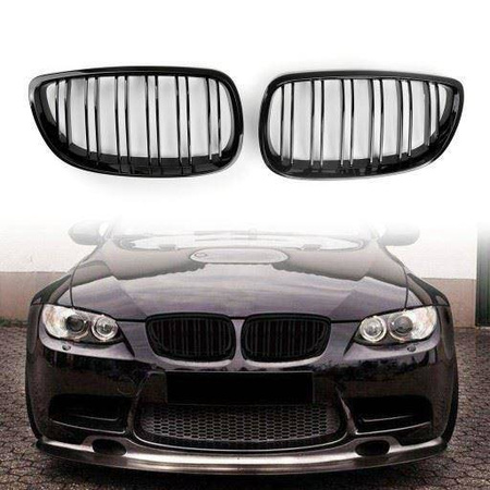 РЕШЕТКА (БЪБРЕК) BMW E92 E93 10-13 ЧЕРЕН ГЛАНЦ M3