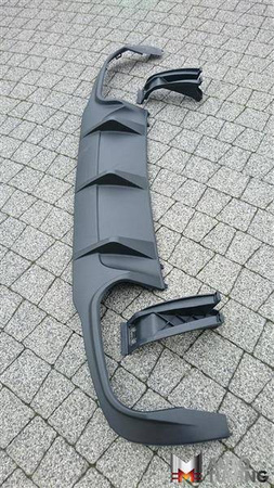 Mercedes W204 AMG Look дуо дифузьор за задна броня