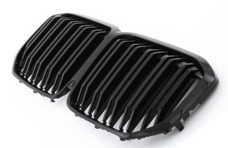 БЪБРЕЧНА РЕШЕТКА BMW X7 G07 ДВОЙНО ЛЪСКАВО ЧЕРНО X6M OPT