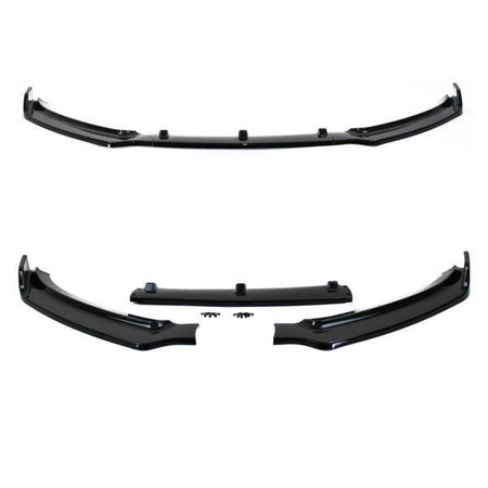 ПРЕДЕН СПОЙЛЕР AUDI A4 B8 11-15 ЧЕРЕН ГЛАНЦ