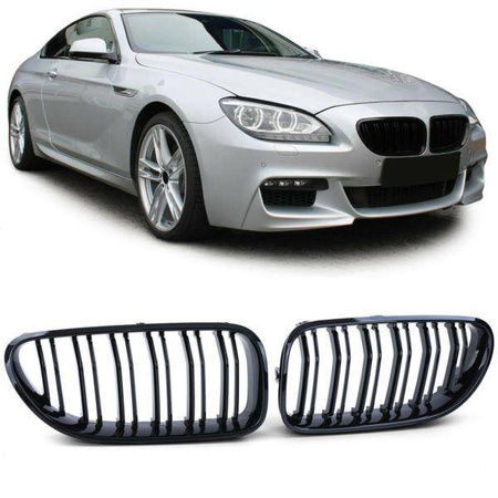 РЕШЕТКА (БЪБРЕК) BMW F06 F12 F13 ЧЕРНА ГЛАНЦОВА M6 LOOK