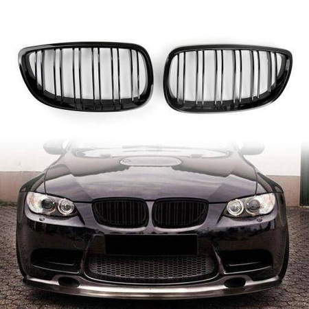 РЕШЕТКА (БЪБРЕК) BMW E92 E93 10-13 ЧЕРЕН ГЛАНЦ M3