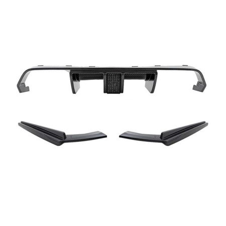 ЗАДЕН ДИФУЗЬОР BMW M3 M4 F80 F82 F83 ВЪНШЕН ВИД КАРБОН