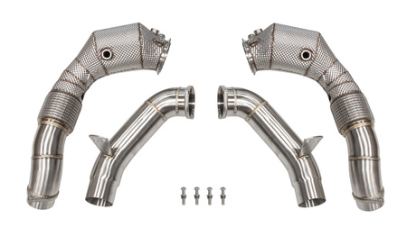 Низходящ тръбопровод BMW M850I/XI G14 G15 G16/M550i G30 / M650i / M750i G11 G12 с OPF N63 + топлинен щит
