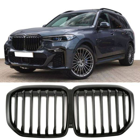 ГРИЛ за BMW X7 G07 19-22 SINGLE SLAT GLOSS BLACK