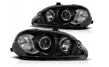Honda Civic VI BLACK RING фарове