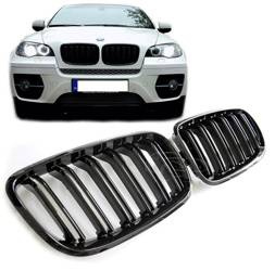 РЕШЕТКА (БЪБРЕК) BMW E70 E71 DOUBLE M LOOK GLOSS BL.