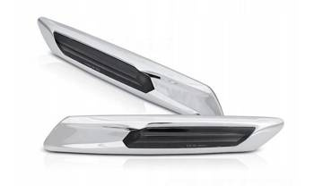 Сребристи димки LED мигачи BMW F10 F11 10-13