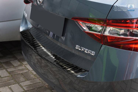 SKODA SUPERB 3 комби Черна защитна капачка на задната броня (тапицерия)