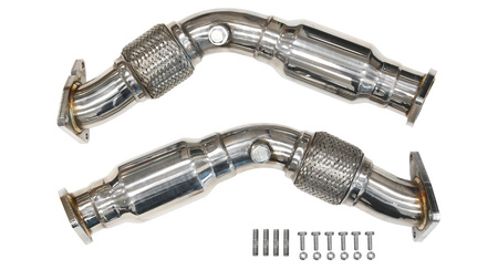 Даунпайп Nissan 370Z Resonated Infiniti G37 Q50 Q60
