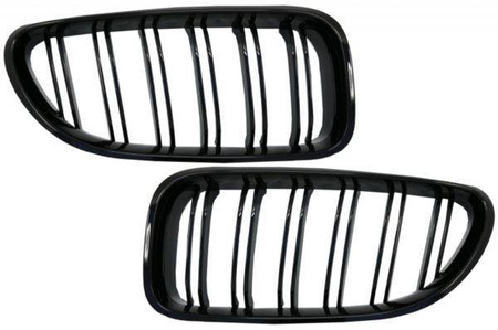 РЕШЕТКА (БЪБРЕК) BMW F06 F12 F13 ЛЪСКАВ ЧЕРЕН ВЪНШЕН ВИД M6