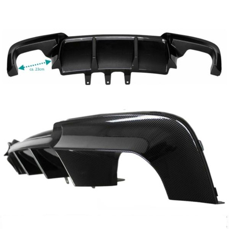 ДИФУЗЬОР BMW F10 F11 10-18 LOOK M5 КАРБОН ЧЕРЕН