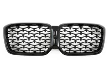БЪБРЕЧНА РЕШЕТКА BMW X3 X4 G01 G02 LCI ДИАМАНТЕНО ЧЕРНО