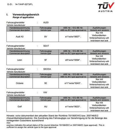ОКАЧВАНЕ С КОЙЛОВЪР VW GOLF 7 1.2 TSI 1.4 TGI 1.4 TSI 1.6