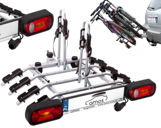 Платформа за велосипеди за 4 велосипеда за багажник на теглич Tytan Amos 13PIN