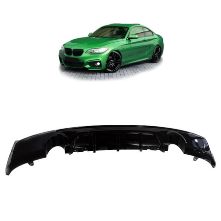 ДИФУЗОР BMW F22 F23 12- LOOK PERFORMANCE -o--co- GL